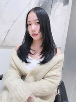 ヘアサロン ガリカ 表参道(hair salon Gallica)&nbsp;【田中杏実】暗髪でも重たく見えない透明感カラーブルーブラック