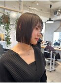 LomaliaHILLSナチュラル暗めカラーボブ