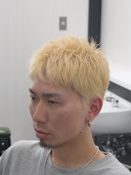 アストロ(ASTRO) 一宮ハイトーン×束感ナチュラルメンズショートブリーチ