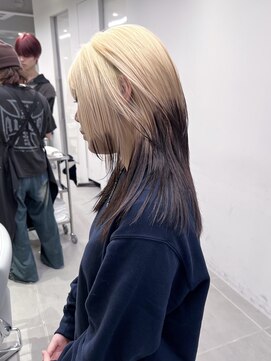 ソル バロール 表参道(SOL .valor) ブロンド×ルーツカラー×ハッシュカット