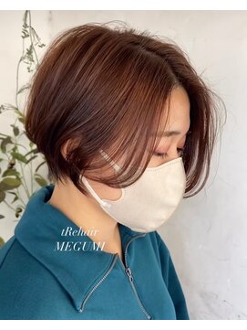 トレヘアー(tRe hair) ショート　ボブ　ウルフ　ブリーチ　レイヤーカット　イルミナ