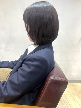 エミス バイ メルト 吉祥寺(emis by melt) 【吉田】ココアブラウン韓国レイヤーボブ大人可愛いダークグレー