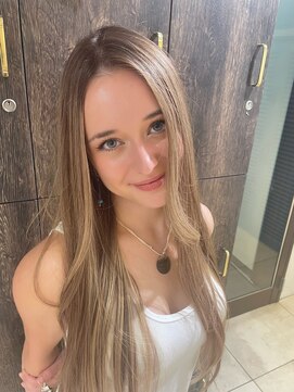 アジールヘア 池袋東口店(agir hair) 人気/ミルクティーグレージュ/ブロンド/レイヤー/池袋東口