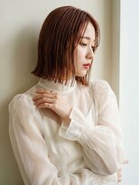 ナック 茶屋町(knack chayamachi) チェリーブラウン切りっぱなしボブ【阪急梅田】