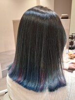 クララ 守谷店(CLALA) エメラルドグリーンとピンクのポイントカラー
