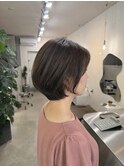 大人丸みショートボブひし形ボブひし形ショート30代40代50代60代