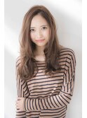 ナチュラルパーマ/レイヤーロング/骨格矯正カット/合わせカット