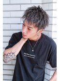 サイドパートショートテクノクラウドマッシュセミウエット