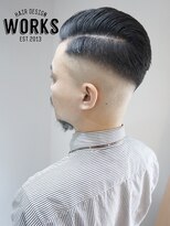 ワークス ヘアデザイン(WORKS HAIR DESIGN) 外国人風メンズトラッドヘアー 刈り上げスキンフェイド