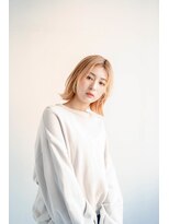 ジュール サウス 新宿南口(Joule South)&nbsp;顔型別ヘアスタイル特集/マロンベージュ/Aラインボブ/新宿