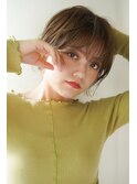 小顔ショート☆大人可愛いナチュラル前下がりショート♪ヘルシー
