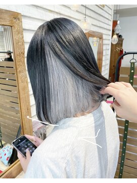 シャルル(charles) ホワイトアッシュ☆トリプルインナーカラー