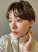 【PARK】オリーブベージュ×グランジショート