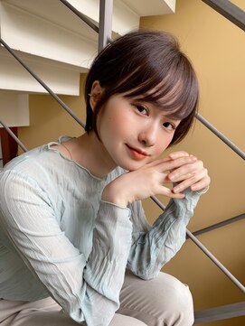 ロンド ストラーダ 心斎橋(Lond strada) ショート×ハイライト白髪ぼかし×シルキーベージュ[心斎橋]