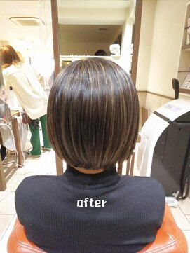 ネオリーブチノ 登戸店(Neolive cino) 白髪ぼかし 白髪馴染ませハイライト