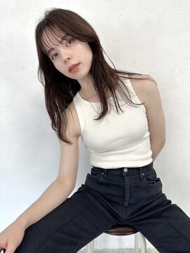 ステイシーオギクボ(stay she ogikubo) ふんわり柔らかベージュカラー×レイヤーミディアム