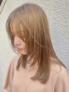 フイ(HUI) ことりベージュミルクティーベージュシースルーカラー大人可愛い