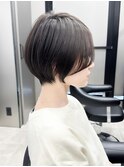 30代40代50代ショートカットまるみショート前髪長め