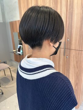 ガリカ 大名(Gallica) 【森千晶】黒髪マッシュショート/襟足すっきり丸みショート
