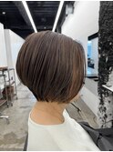 ★デザインカラー/レイヤーカット/ウェットヘアオリーブベージュ