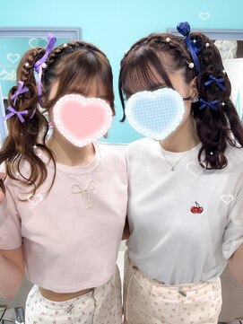 ドットハリス(.Hallis) サイドポニー　ヘアセット　ヘアメ　ヘアアレンジ