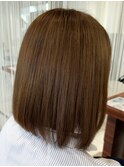 大人可愛い20代30代40代 ボブスタイル ブラウンカラー
