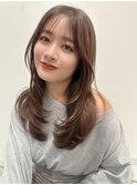 ハイライトレイヤーカットマロンベージュ20代30代40代50代