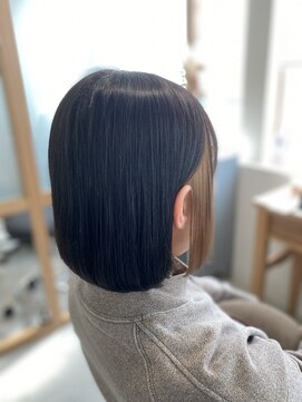 ケースタイルシェノン(K-STYLE CHAINON) インナーカラー×ベージュ