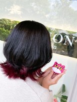 トッカ ヘアアンドトリートメント 難波店&nbsp;推し色に☆ブラック×レッドブラウンの推しカラーのレイヤーヘア