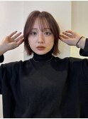 ミニウルフレイヤーカット顔周り前髪韓国ショートボブ/北千住