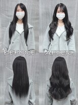 リップ 大阪本店(LIP)&nbsp;【レミー100%最高級人毛/ロング】シールエクステ60枚+カラー