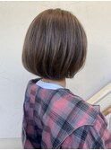 【morio成増/一戸】ハイライト大人かわいい丸みボブ