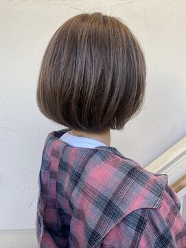 モリオ フロム ロンドン 成増店 【morio成増/一戸】ハイライト大人かわいい丸みボブ