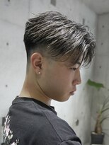 メッツ 原宿(METS) MEN'S/フェザーショート×フェード/短髪#ハイライト