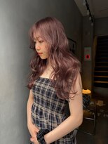 ジーナ(XENA) 夏のヘアアレンジ ピンクベージュ