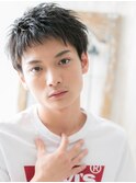 くせ毛風ダークアッシュ束感ショートj仙台