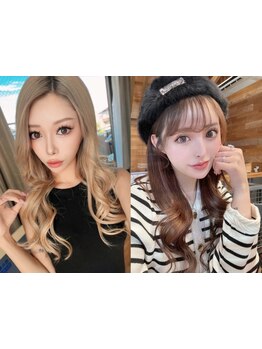 巻きセット無料【最安値エクステ￥4990】【カラー＋エクステ40本￥11490】【カラー￥3980／Wカラー￥6990】