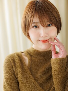 カバーヘア ブリス 戸田公園西口店(COVER HAIR bliss) オレンジベージュハイライトレイヤーショートY戸田公園20代30代