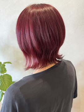 #冬カラー#レッドバイオレット#艶カラー