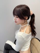 モク 立川(moc)&nbsp;韓国風レイヤーカットブリーチダブルカラー前髪