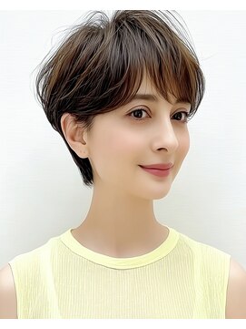 アグ ヘアー ネスト 茨木店(Agu hair nest) 大人ショートボブ 20代30代40代ヘア 小顔 大阪クビレ茨木