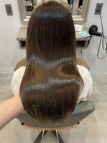 シェル 津山の手店(shel)&nbsp;20代30代大人可愛い髪質改善カラーアッシュグレージュ透明感