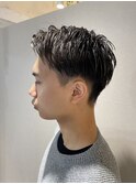グレーハイライトメンズショート