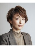大人の上品ショート×ふんわりボリューム