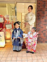 媛(en)&nbsp;七五三★3歳被布着付けヘアーメイク★訪問着着付けヘアー★5歳袴