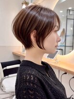 シー バイ ロンド 新宿(Sea by Lond)&nbsp;【福島】ラテベージュ耳かけくびれヘアショートボブ新宿