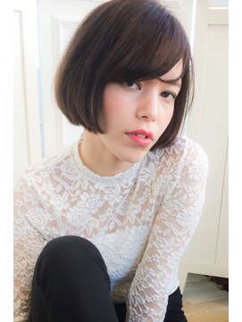 ランプ ヘアー(lamp hair) 【lamp hair 】黒髪◎外国人風ボブ×ラベンダーアッシュ♪No.1