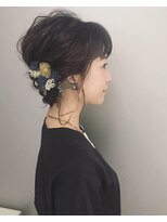 ピエドプールポッシュ(PiED DE POULE POCHE)&nbsp;＊ arrange hair ＊  × オーダーフラワー