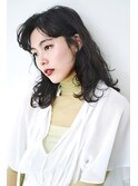☆ ツヤ × ブルージュカラー ☆ ひし形シルエット☆モードヘア