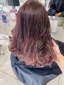 アヴァンス 深井店(AVANCE.) グラデーション×ナチュラル×ピンクカラー
